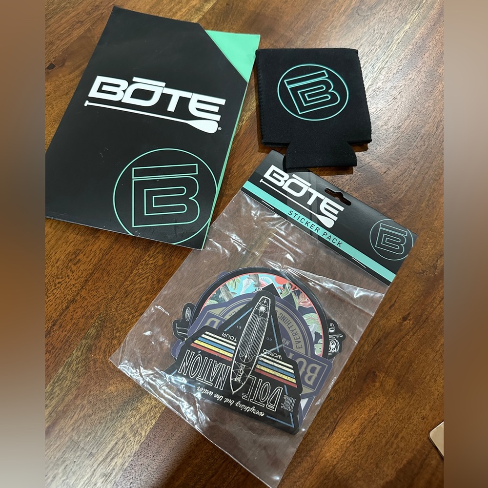 Bote Stickers and Koozie